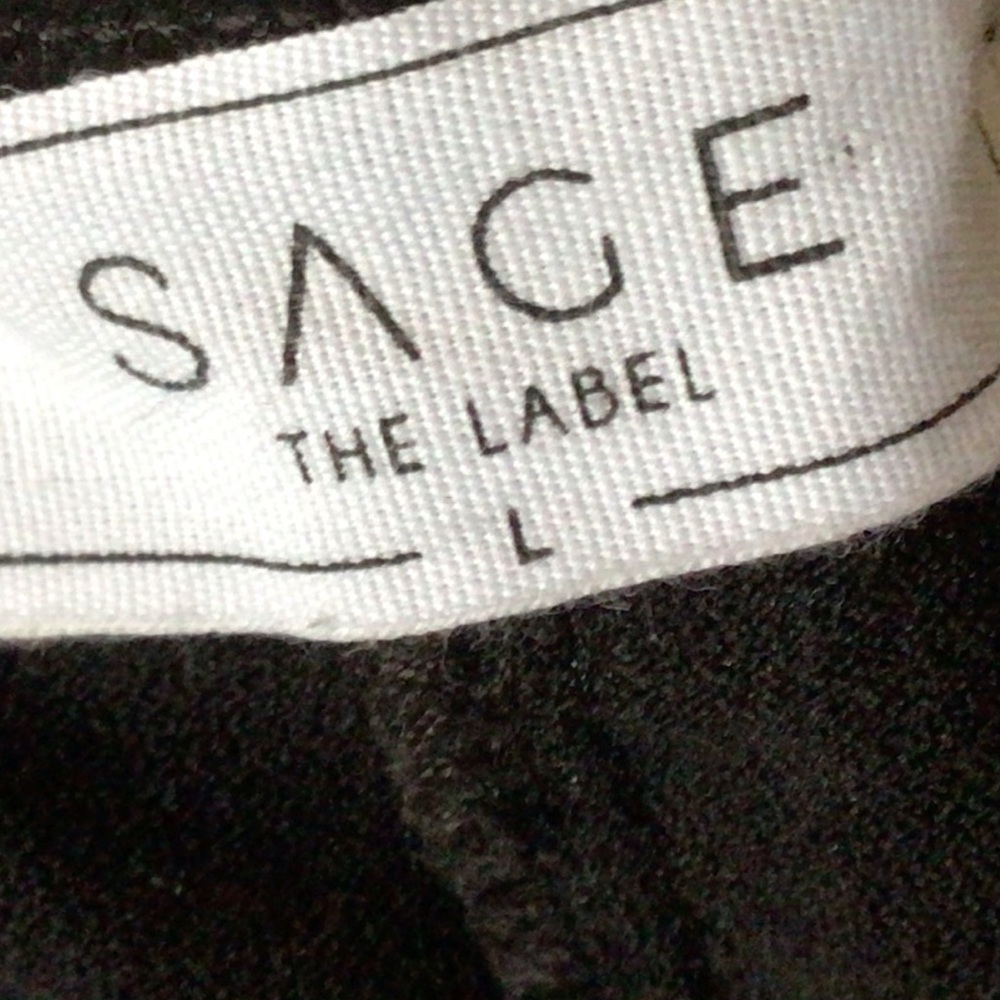 Sage black microsuede leggings, Large - Picture 5 of 6